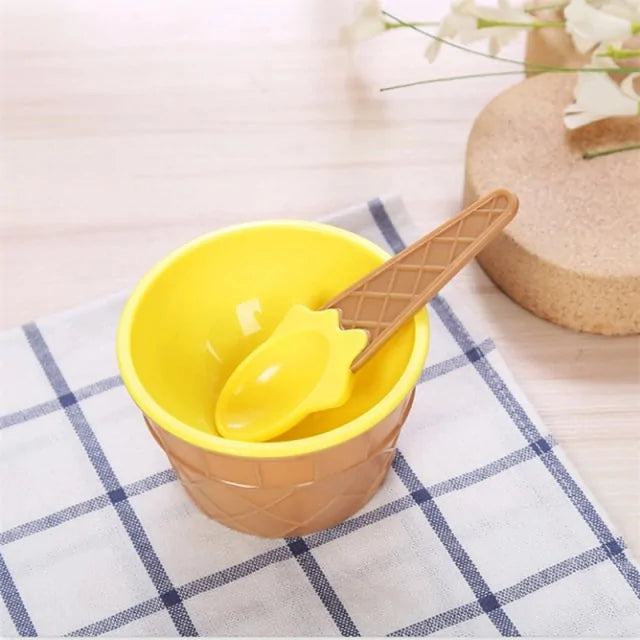 7 Color Cute Ice Cream Cup Set