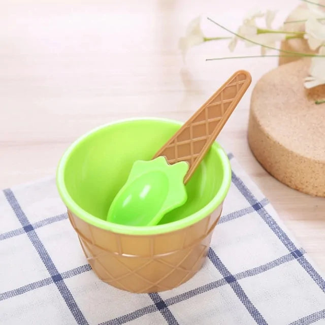 7 Color Cute Ice Cream Cup Set