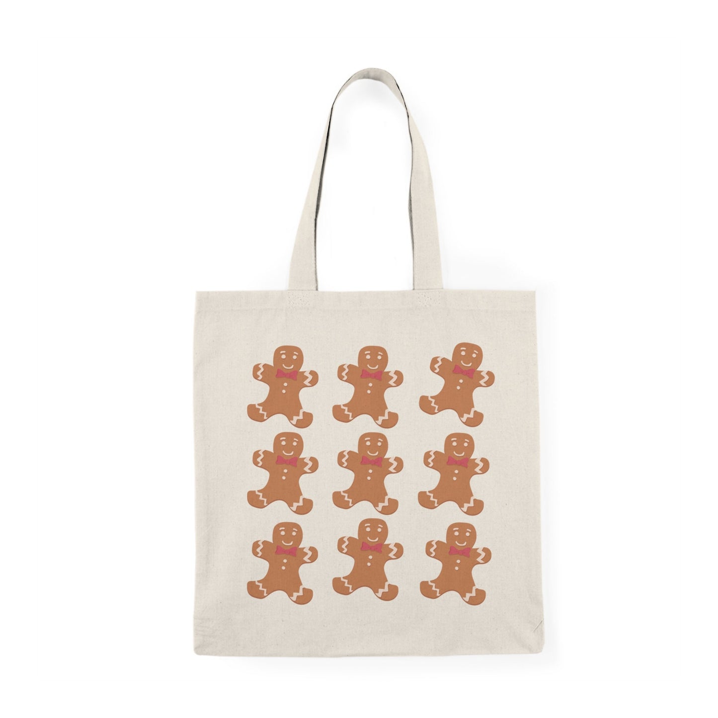 Adorable Gingerbread Design Handmade Tote Bag - Perfect Holiday Gift for Friends and Family