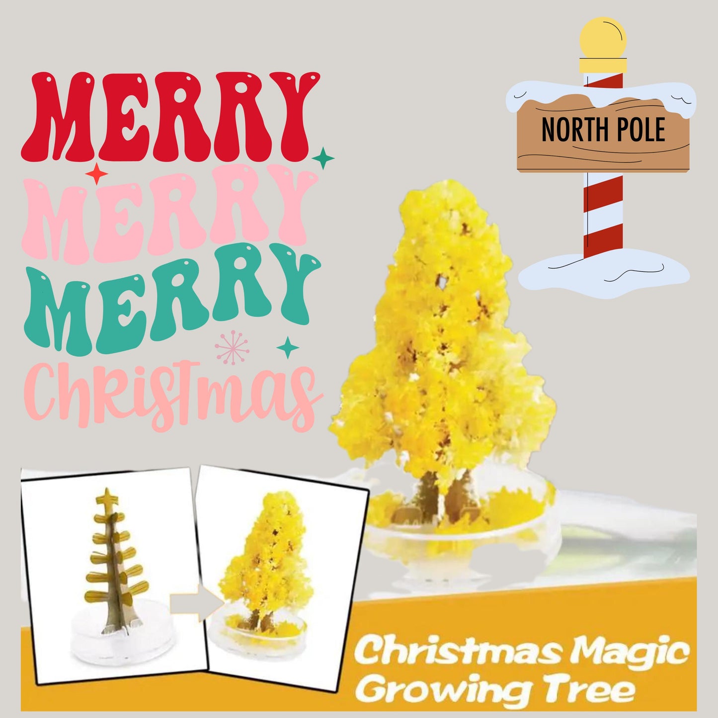 Magic Christmas tree, perfect gift for Christmas and holidays