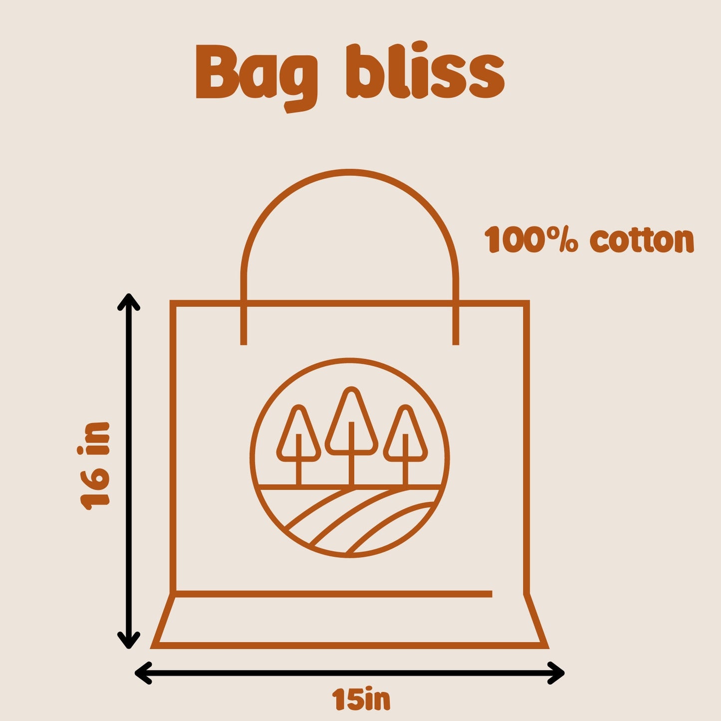 Eco-Conscious Halloween Pumpkin Bag - Organic Cotton Tote for Candy Collecting, Great October Gift