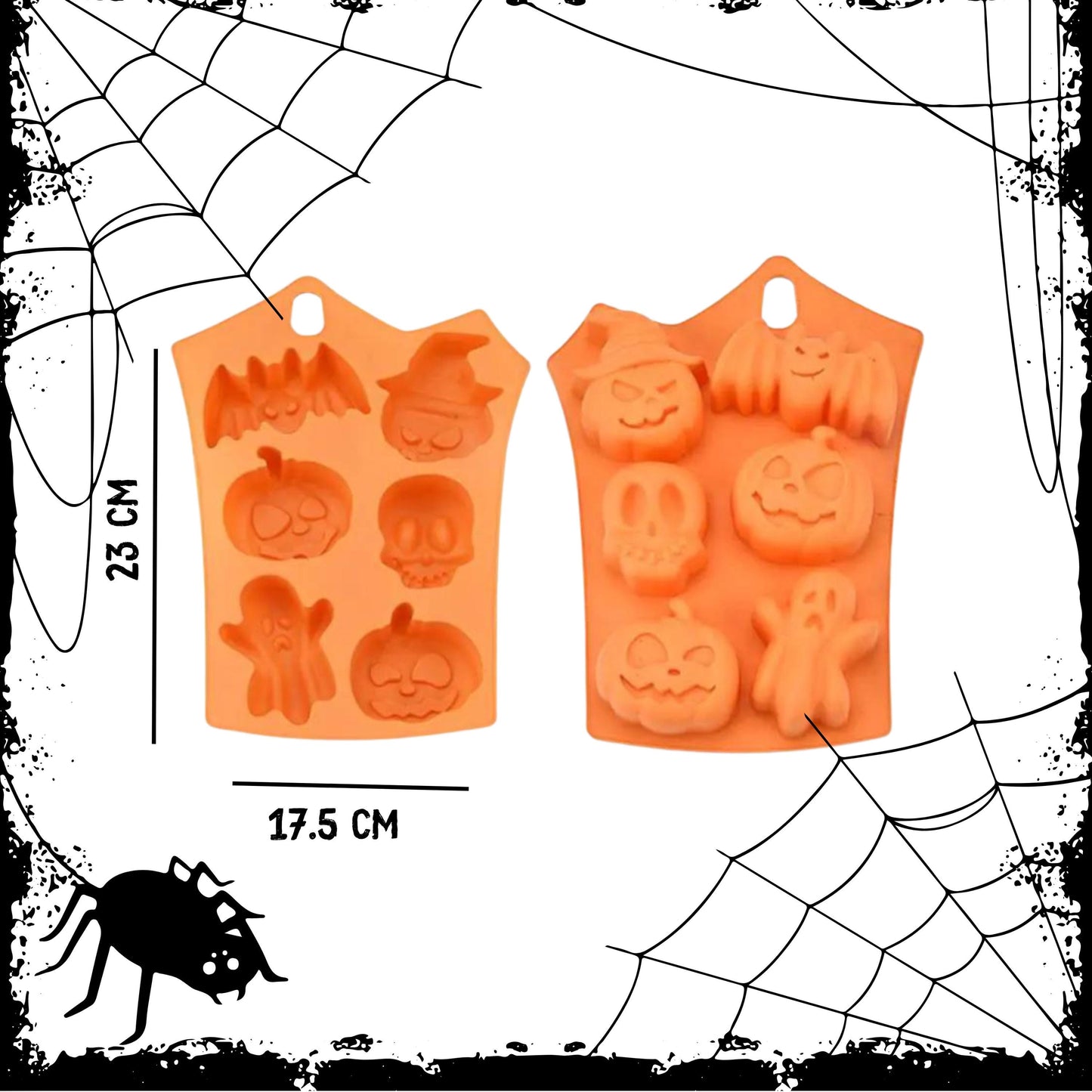 Halloween cake moulds, pumpkin, ghosts scary cake and  muffins moulds best for lunch boxes and Halloween party