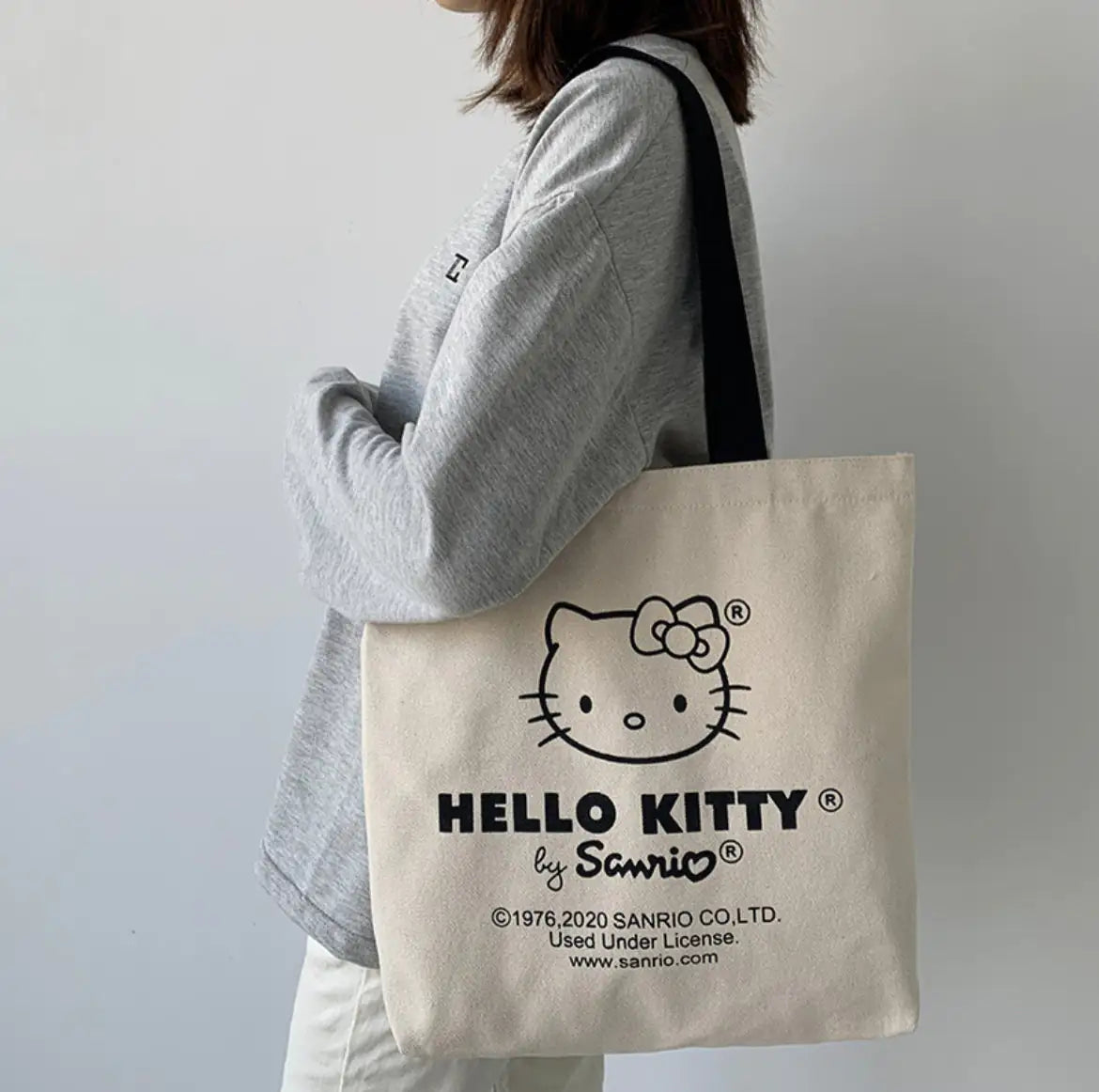 Hello Kitty Beige Tote Bag